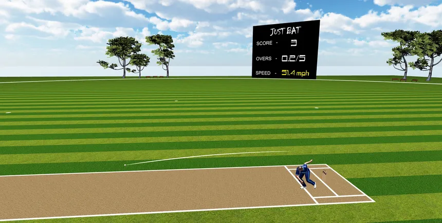 Скриншот 1 к игре JUST BAT (VR CRICKET)