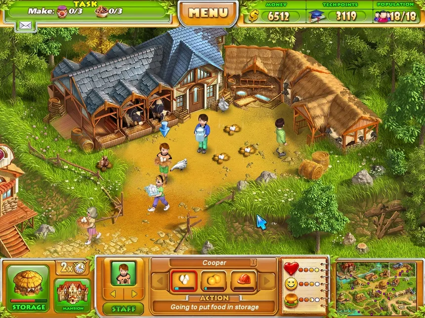 Скриншот 1 к игре Farm Tribe 2