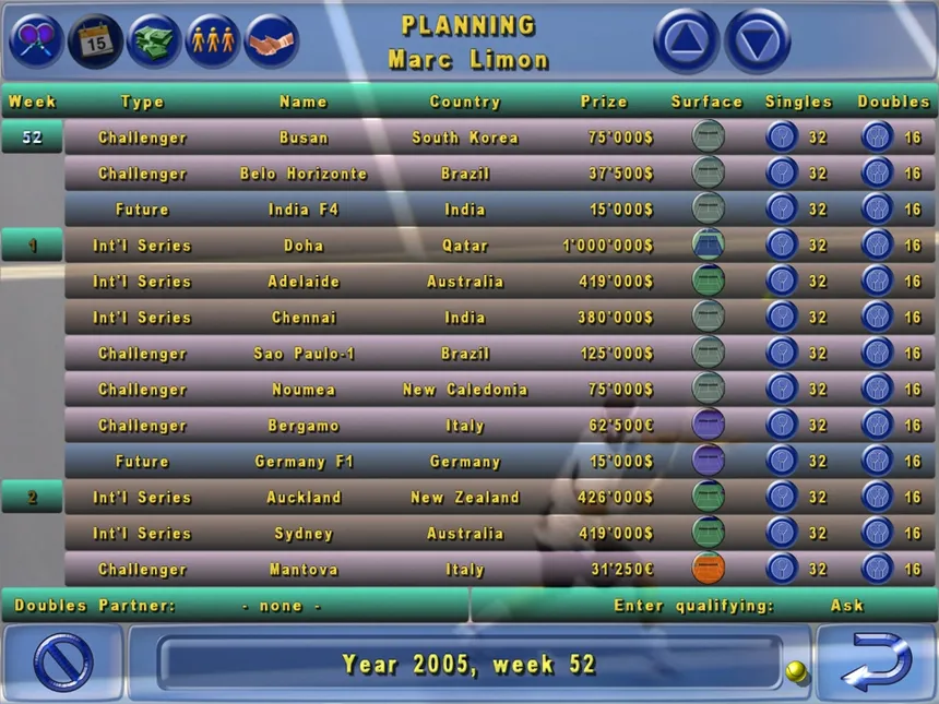 Скриншот 3 к игре Tennis Elbow Manager