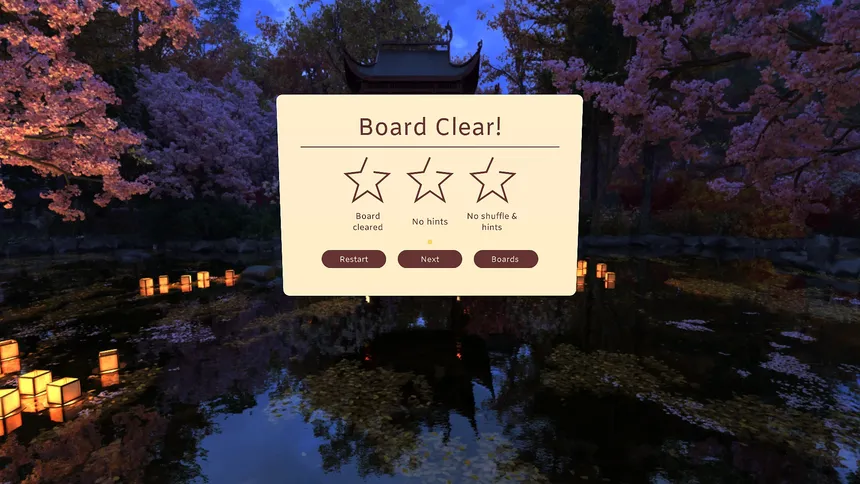 Скриншот 1 к игре Relaxing VR Games: Mahjong