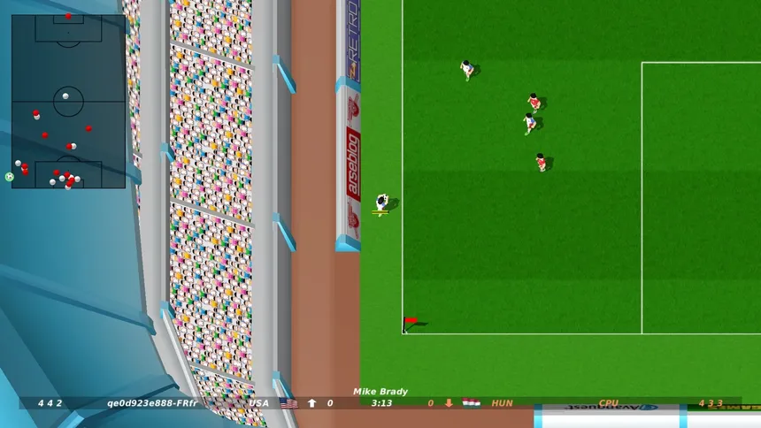 Скриншот 2 к игре Dino Dini's Kick Off Revival - Steam Edition