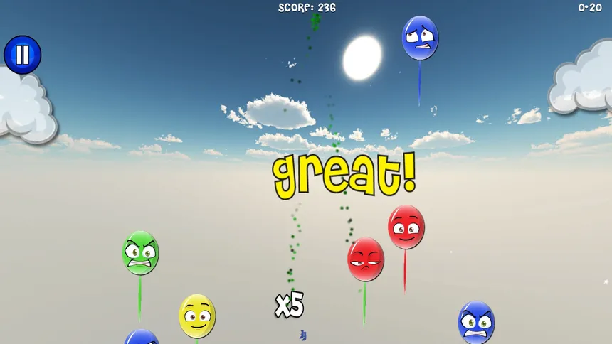 Скриншот 1 к игре Balloon Blowout
