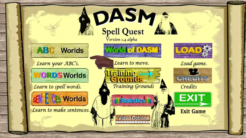 Скриншот 1 к игре World of DASM, DASM Spell Quest