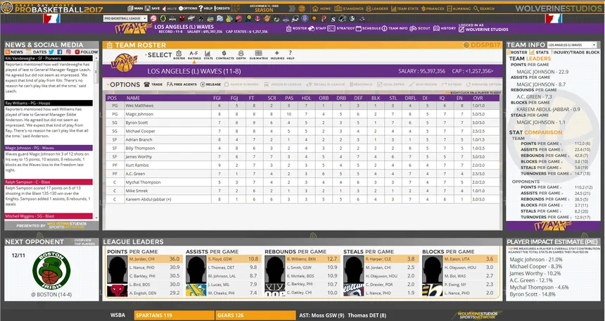 Скриншот 6 к игре Draft Day Sports: Pro Basketball 2017