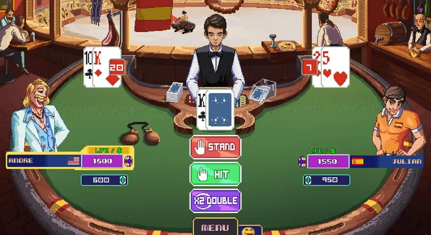 Скриншот 2 к игре Super Blackjack Battle 2 Turbo Edition - The Card Warriors