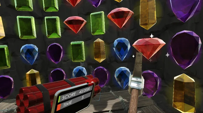 Скриншот 2 к игре Fatal Gem VR(The First Match-3 VR Game)