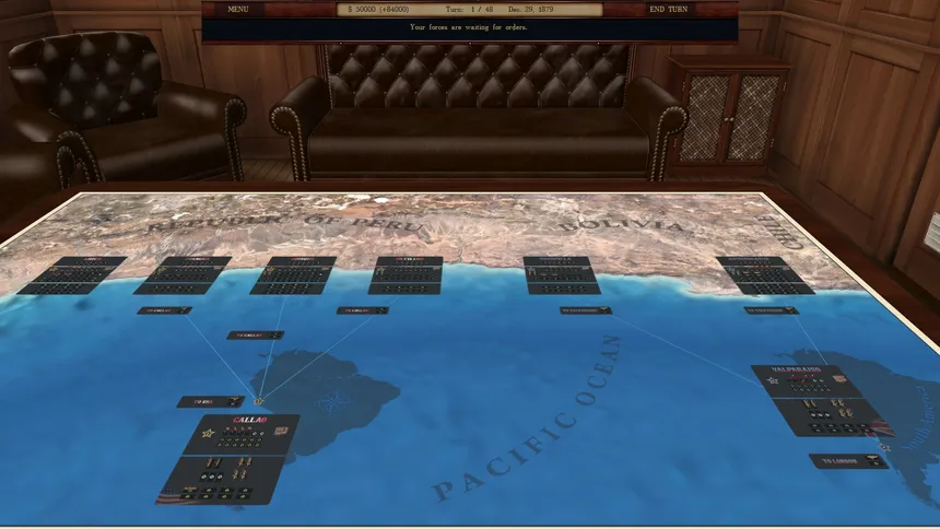 Скриншот 1 к игре Ironclads 2: War of the Pacific