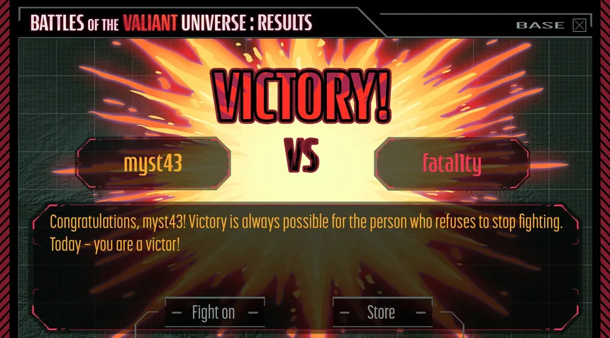 Скриншот 6 к игре Battles of the Valiant Universe CCG