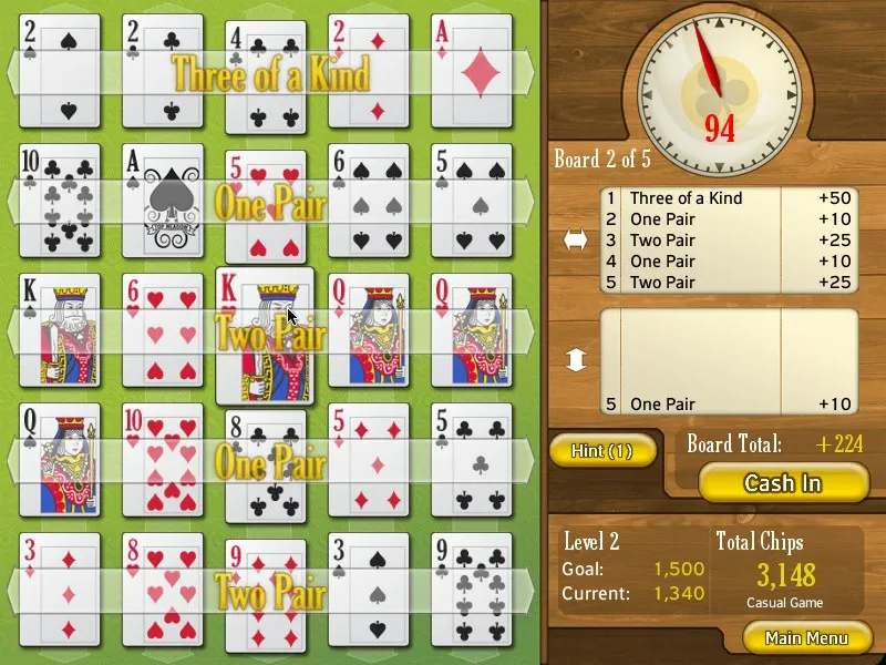 Скриншот 1 к игре Puzzle Poker
