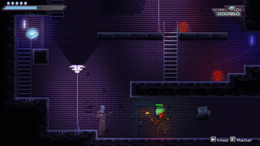 Скриншот 1 к игре Bitlogic - A Cyberpunk Arcade Adventure