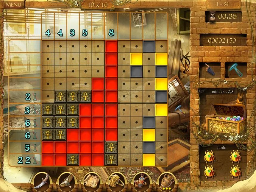 Скриншот 1 к игре Arizona Rose and the Pharaohs' Riddles