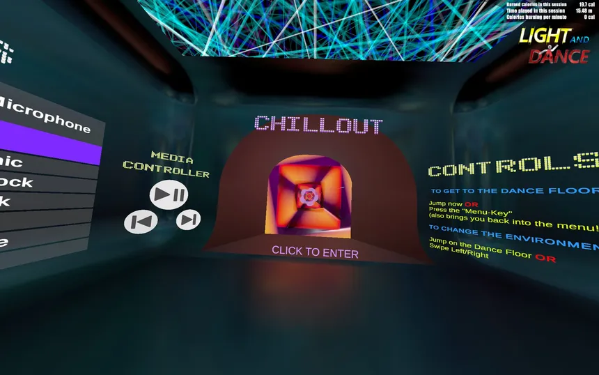 Скриншот 5 к игре Light and Dance VR - Music, Action, Relaxation