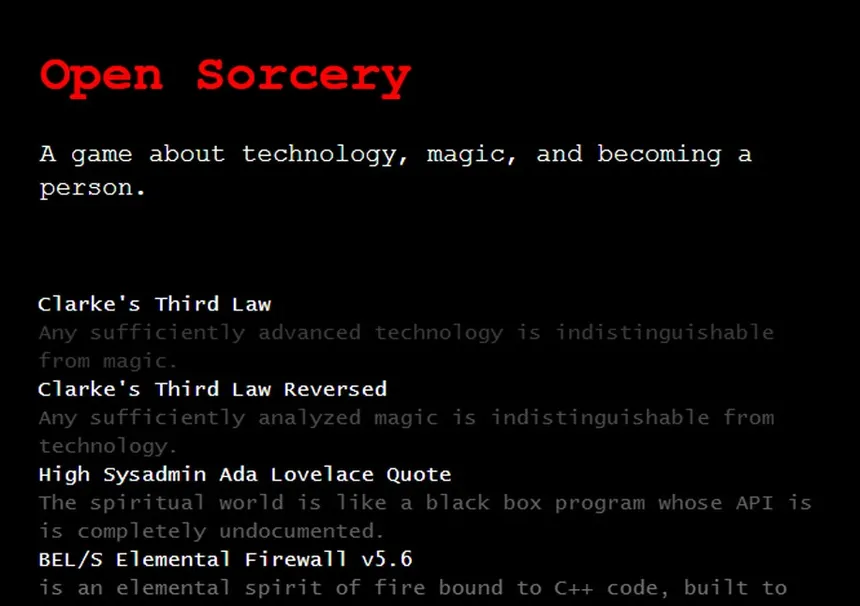 Скриншот 3 к игре Open Sorcery
