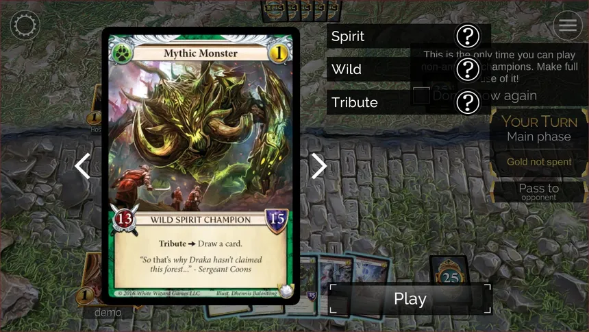 Скриншот 1 к игре Epic Card Game