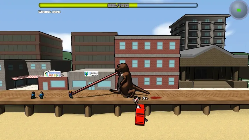 Скриншот 6 к игре Attack of the Giant Mutant Lizard