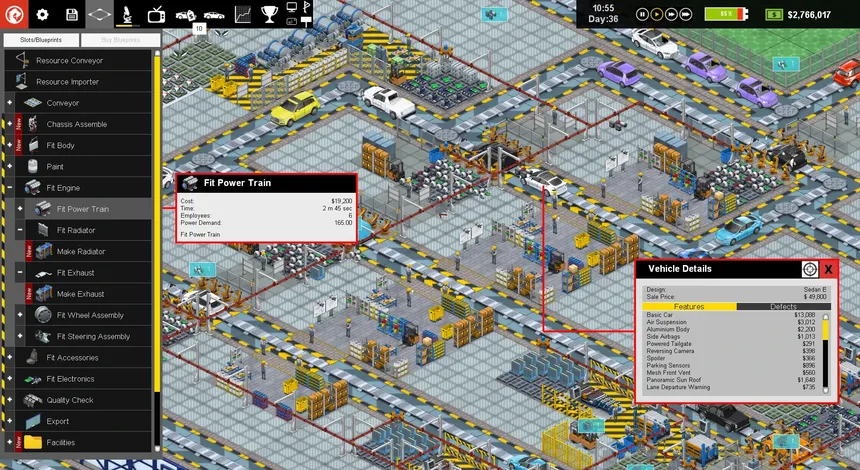 Скриншот 1 к игре Production Line : Car factory simulation
