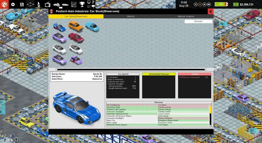 Скриншот 5 к игре Production Line : Car factory simulation