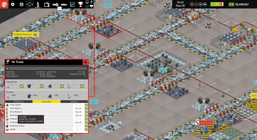 Скриншот 8 к игре Production Line : Car factory simulation