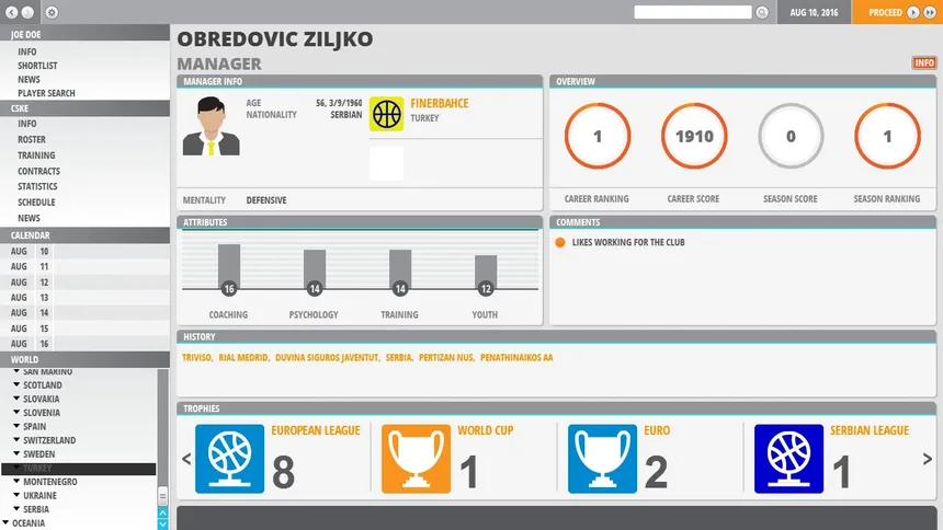 Скриншот 7 к игре World Basketball Manager 2