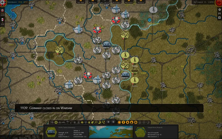 Скриншот 1 к игре Strategic Command WWII: War in Europe
