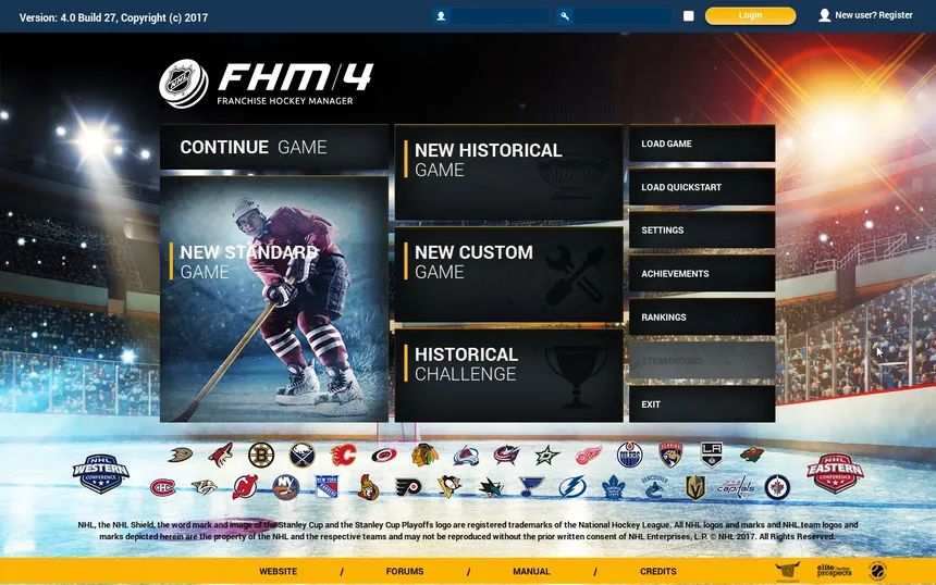 Скриншот 1 к игре Franchise Hockey Manager 4