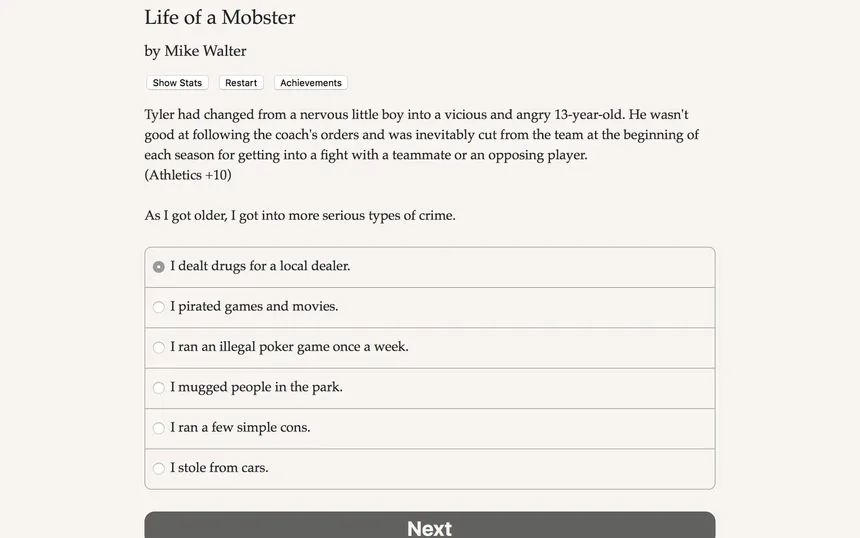 Скриншот 1 к игре Life of a Mobster
