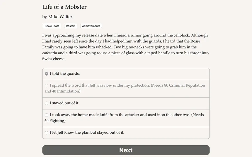 Скриншот 2 к игре Life of a Mobster