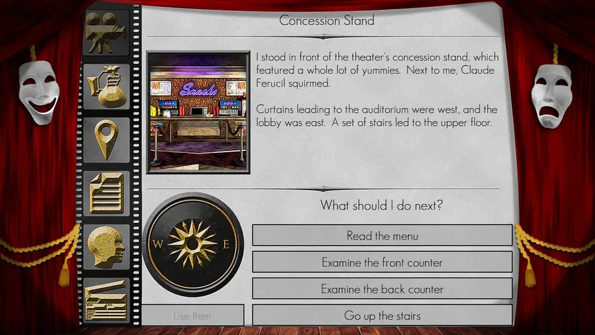 Скриншот 1 к игре The Filmmaker - A Text Adventure
