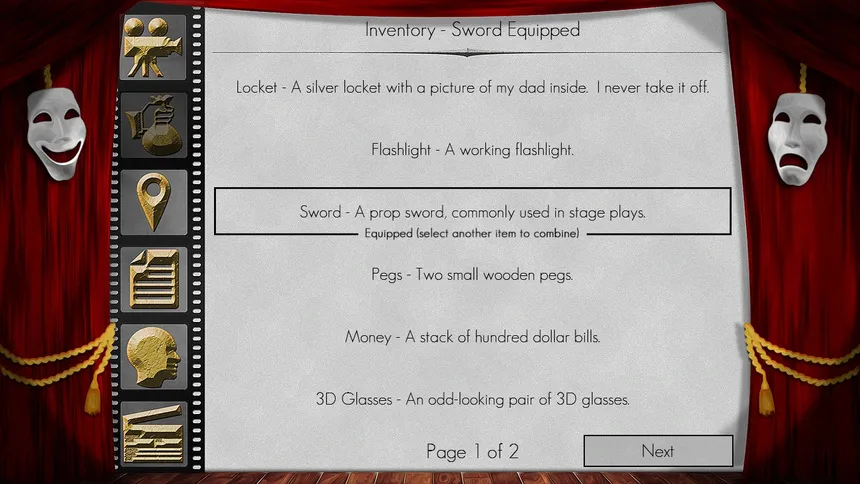 Скриншот 2 к игре The Filmmaker - A Text Adventure