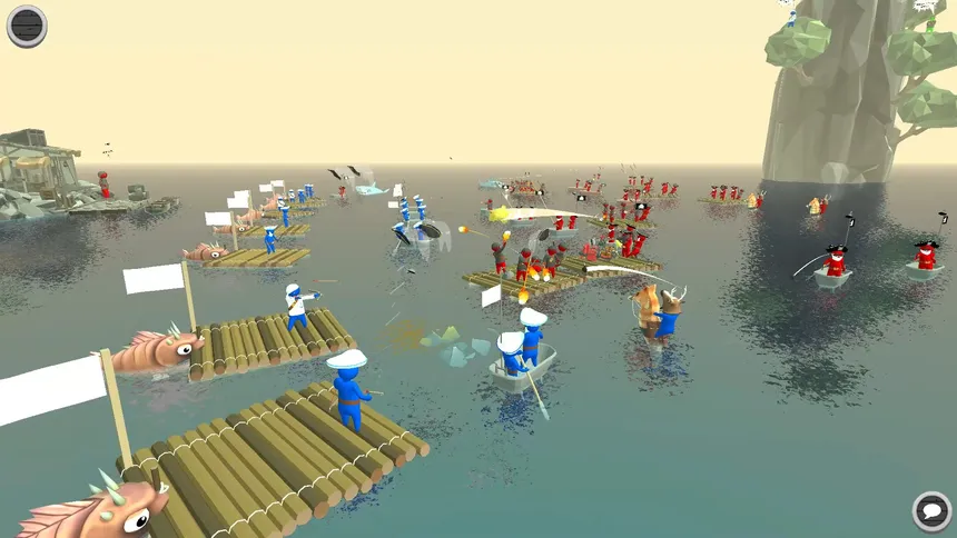 Скриншот 1 к игре Stupid Raft Battle Simulator