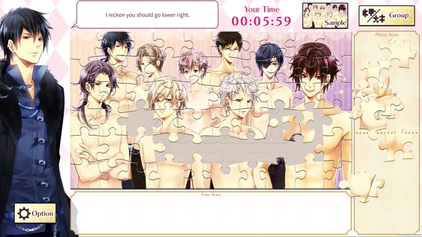 Скриншот 3 к игре Otome Romance Jigsaws - Midnight Cinderella & Destined to Love