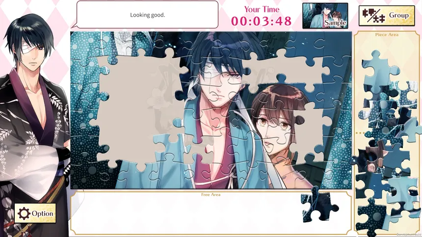 Скриншот 4 к игре Otome Romance Jigsaws - Midnight Cinderella & Destined to Love