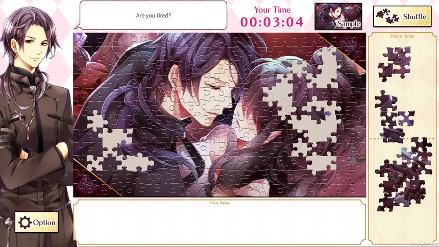 Скриншот 5 к игре Otome Romance Jigsaws - Midnight Cinderella & Destined to Love
