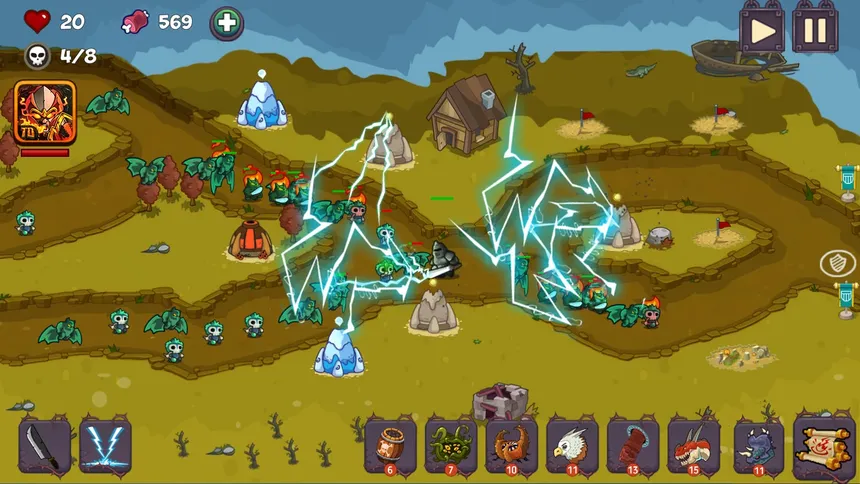 Скриншот 1 к игре Tower Defense - Fantasy Tower Game