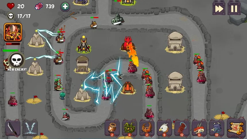 Скриншот 2 к игре Tower Defense - Fantasy Tower Game
