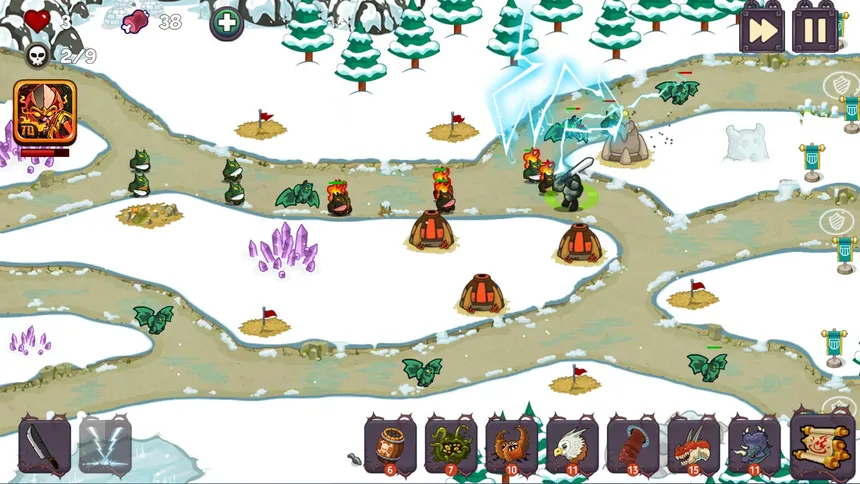 Скриншот 3 к игре Tower Defense - Fantasy Tower Game