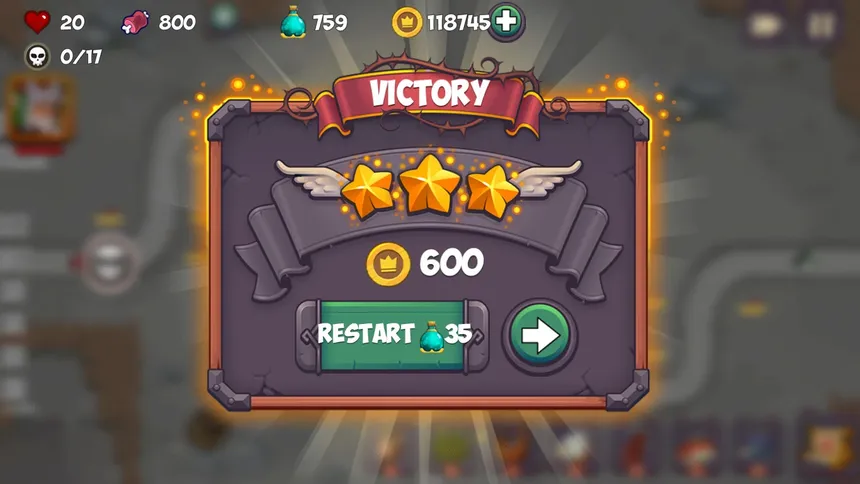 Скриншот 4 к игре Tower Defense - Fantasy Tower Game