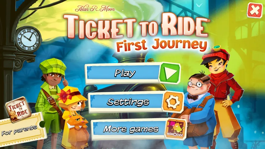 Скриншот 1 к игре Ticket to Ride: First Journey