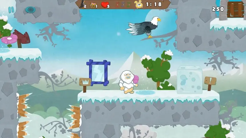 Скриншот 1 к игре Yeti Adventure