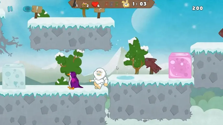 Скриншот 2 к игре Yeti Adventure