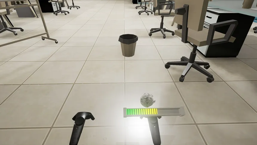 Скриншот 1 к игре Paper Toss VR