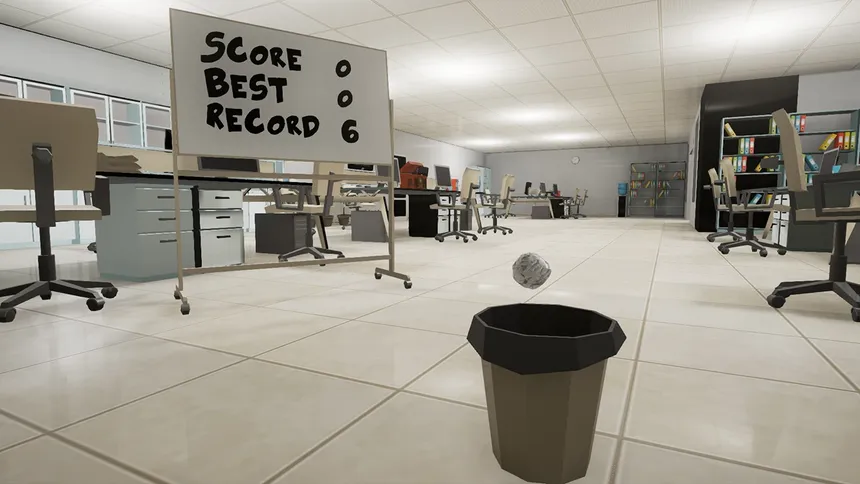 Скриншот 2 к игре Paper Toss VR