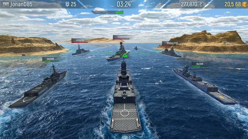 Скриншот 2 к игре Naval Armada: Морской бой, Боевые корабли