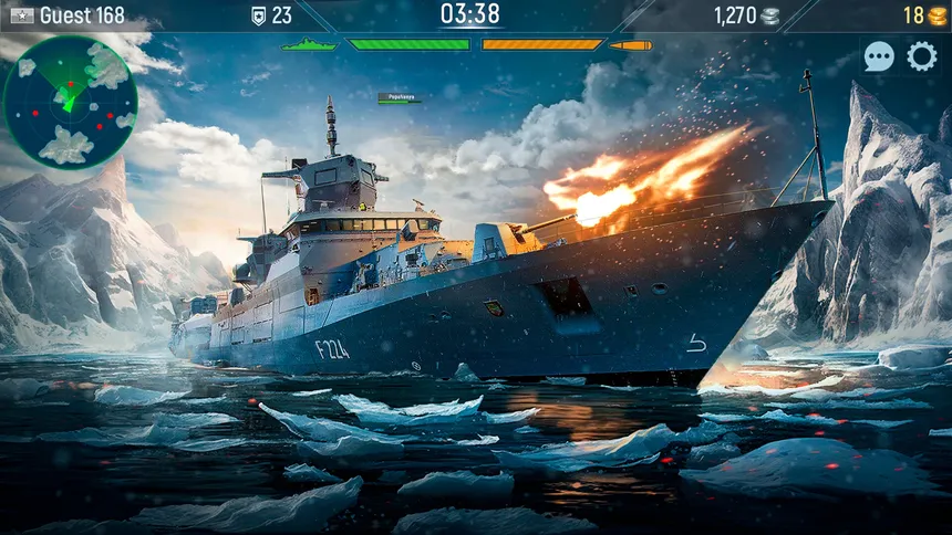Скриншот 3 к игре Naval Armada: Морской бой, Боевые корабли