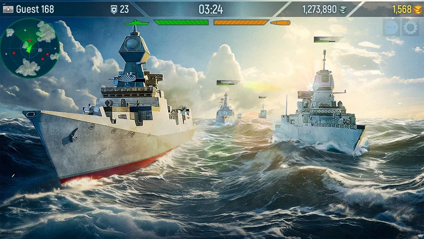 Скриншот 4 к игре Naval Armada: Морской бой, Боевые корабли