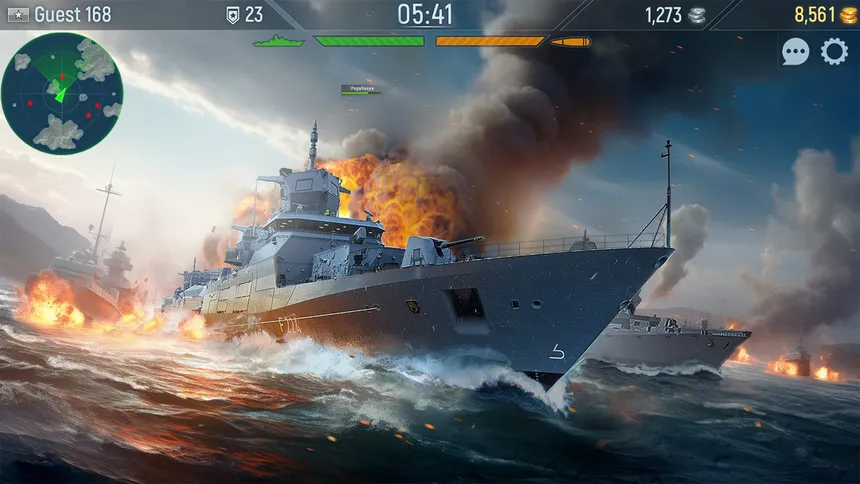 Скриншот 6 к игре Naval Armada: Морской бой, Боевые корабли