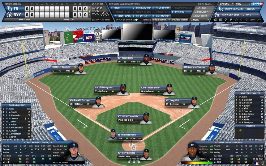 Скриншот 2 к игре Out of the Park Baseball 19