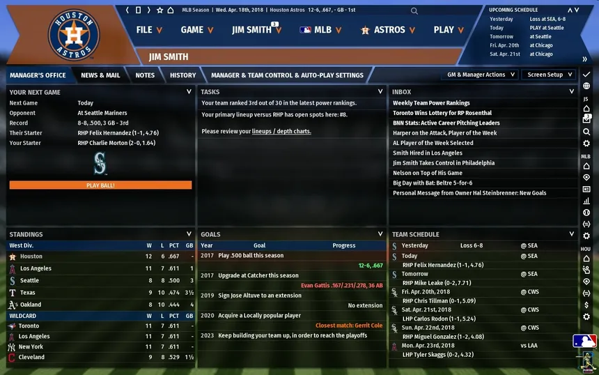 Скриншот 3 к игре Out of the Park Baseball 19