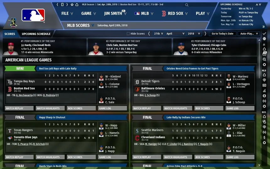 Скриншот 4 к игре Out of the Park Baseball 19
