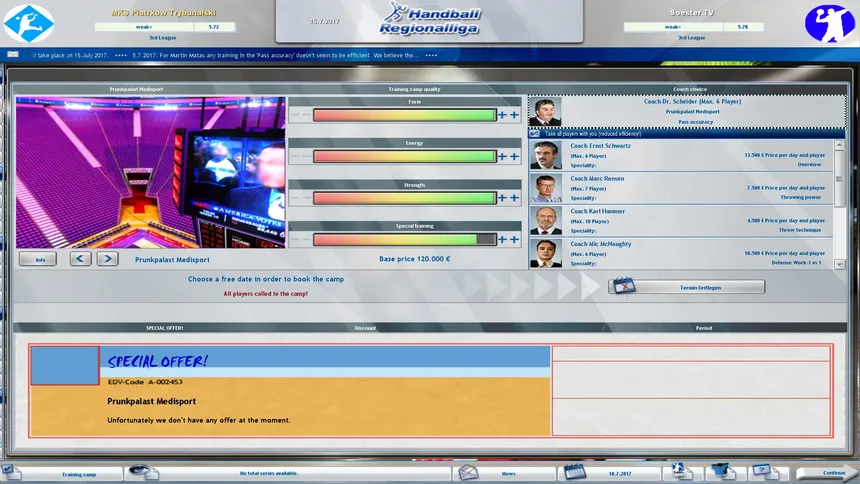 Скриншот 3 к игре Handball Manager - TEAM